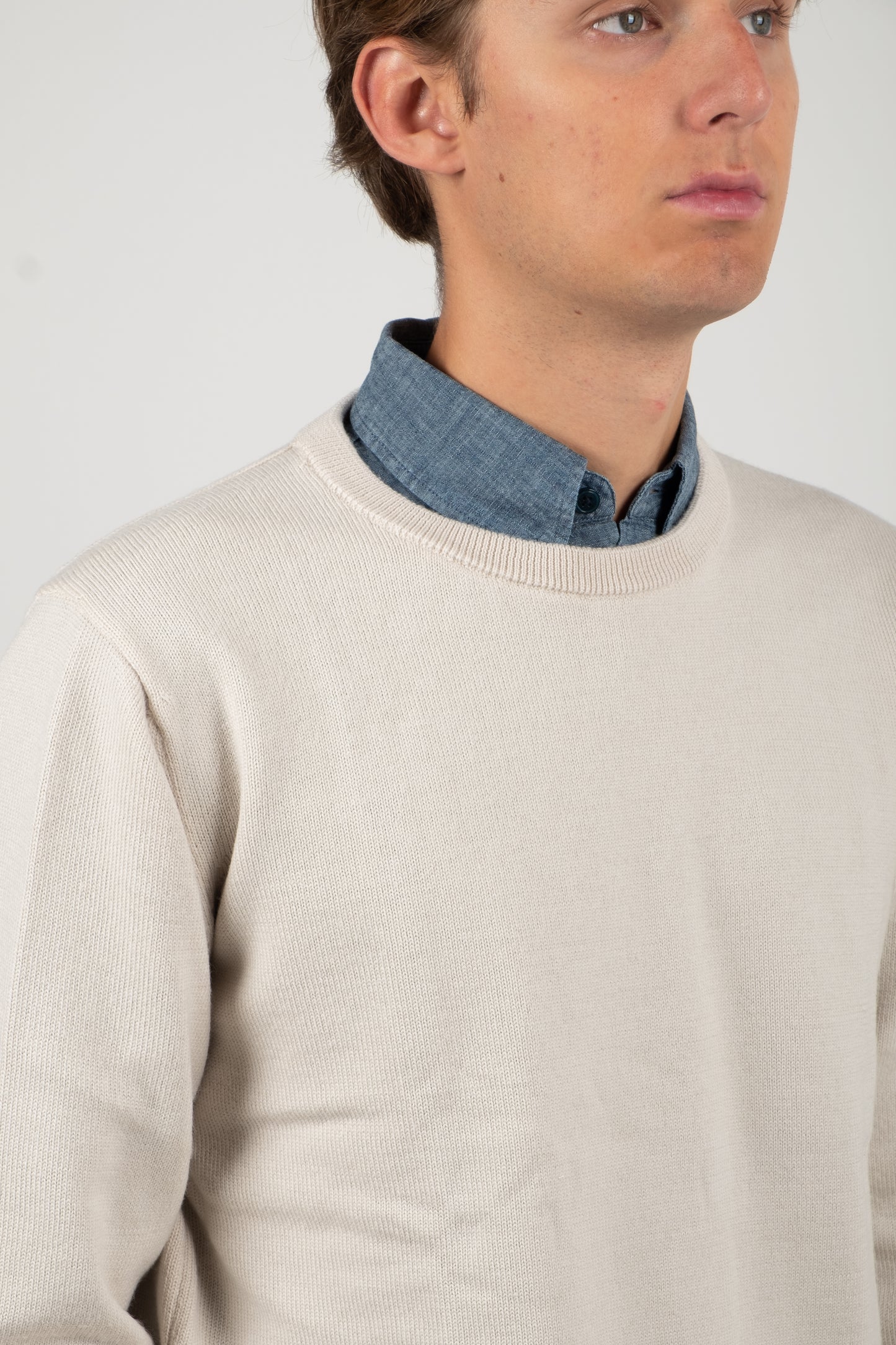 Good Basics Merino Wool Pullover - Cashew