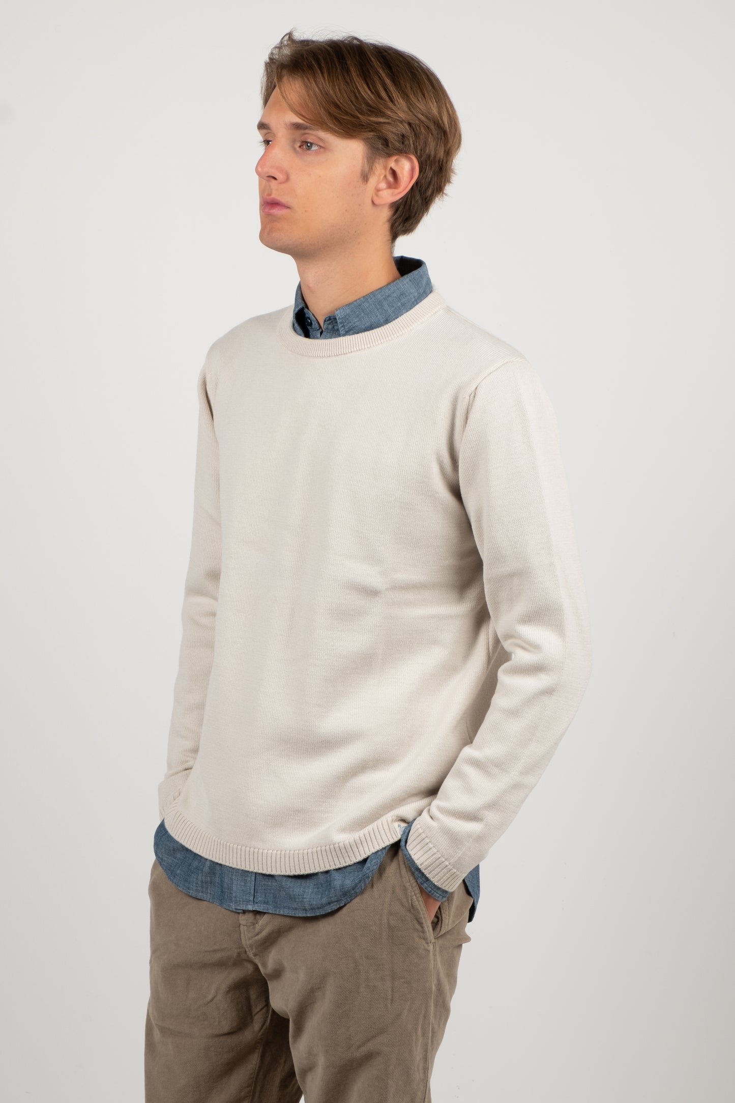 Good Basics Merino Wool Pullover - Cashew