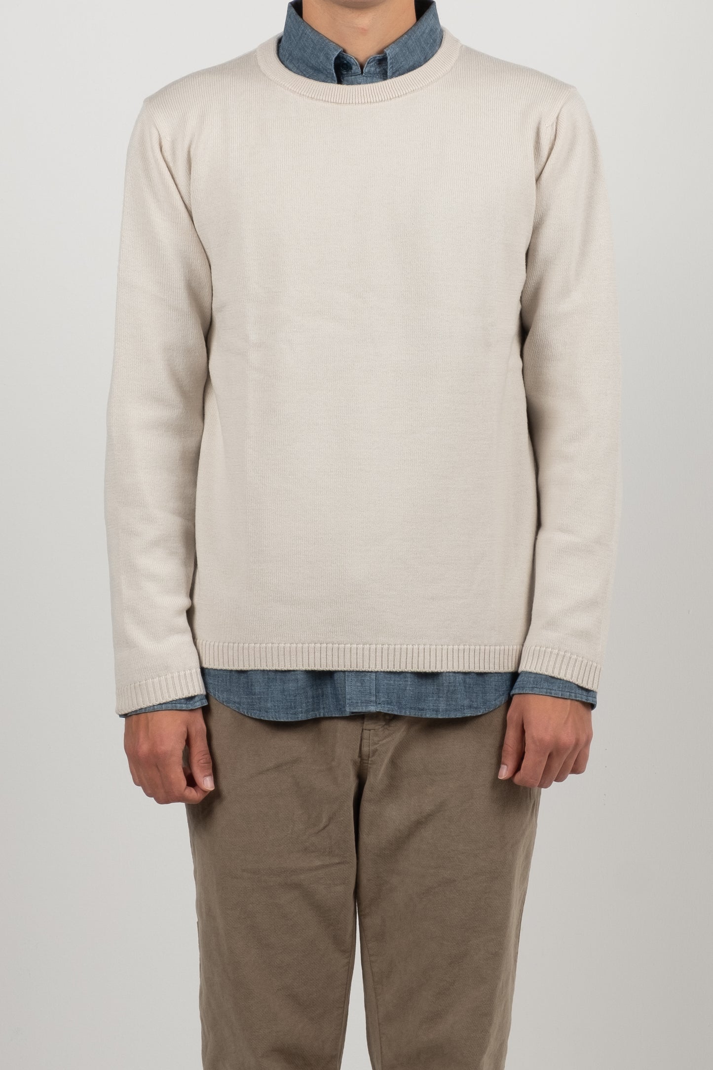 Good Basics Merino Wool Pullover - Cashew