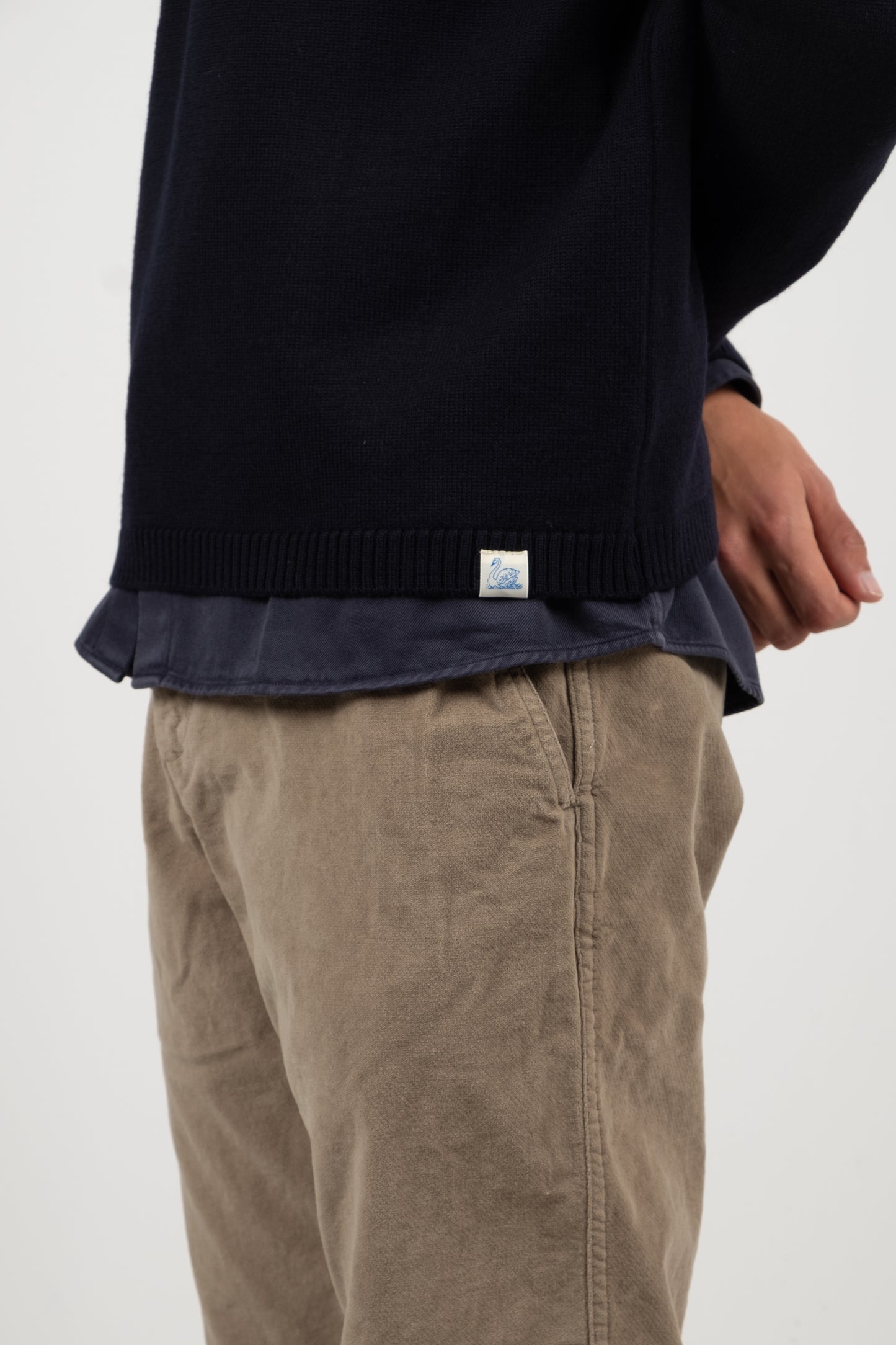 Good Basics Merino Wool Pullover - Dark Navy