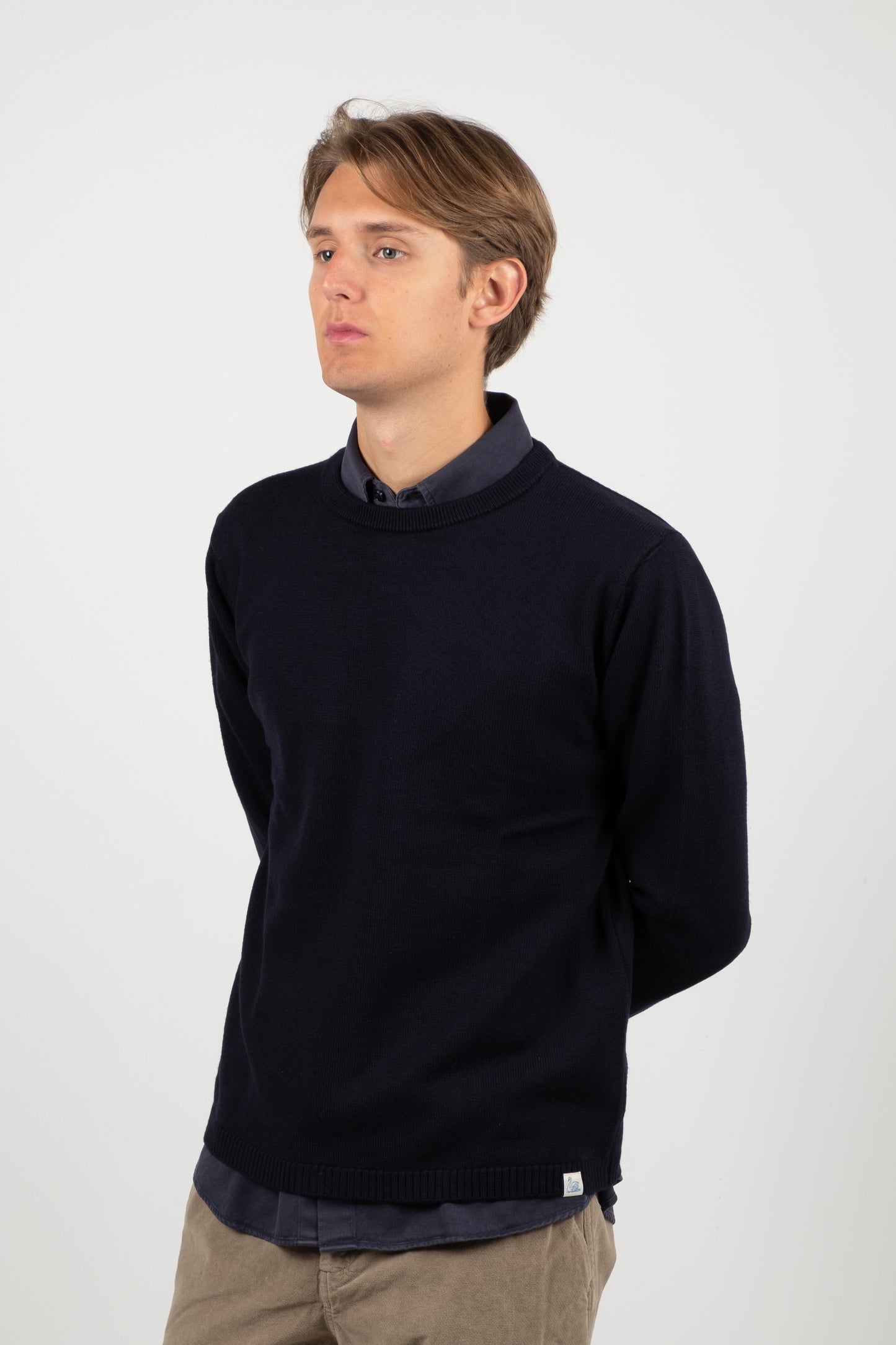 Good Basics Merino Wool Pullover - Dark Navy