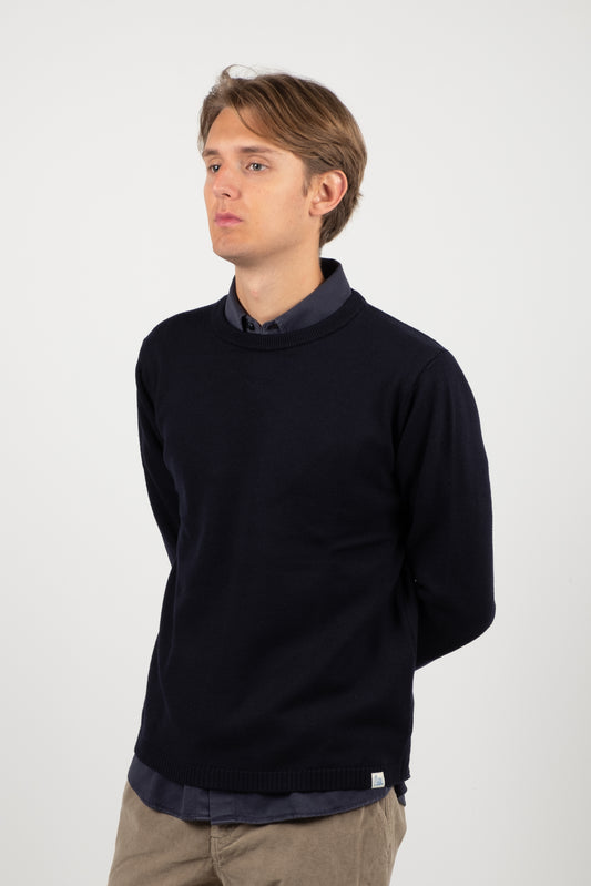 Good Basics Merino Wool Pullover - Dark Navy