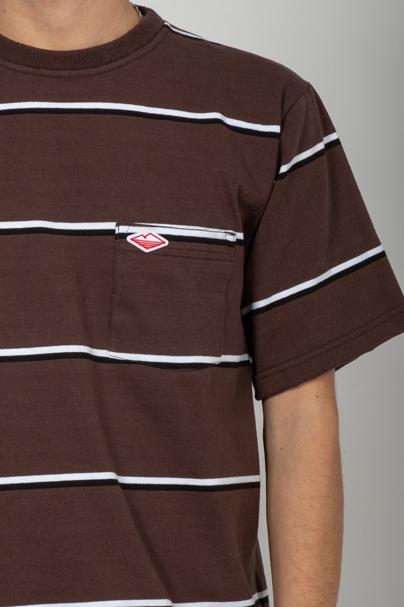 Pocket Rugby Tee - Olive Stripe